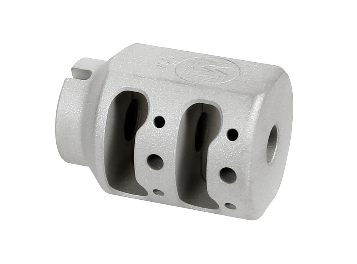 MI ALPHA TANK BRAKE STAINLESS 1/2X28-9MM