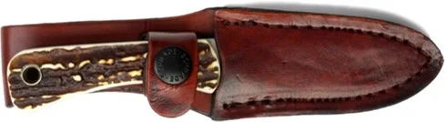 UNCLE HENRY KNIFE NEXT GEN - STAGLON 3.1" CAPER W/LTHR SHTH - Image 2