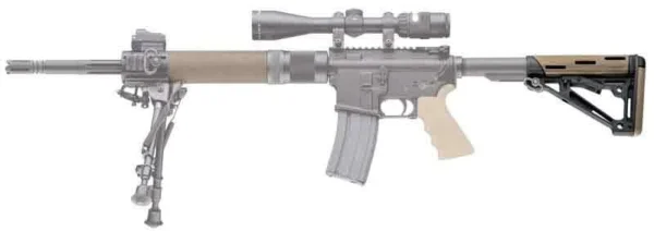 HOGUE AR-15 COLLAPSIBLE STOCK - FDE RUBBER COMMERCIAL