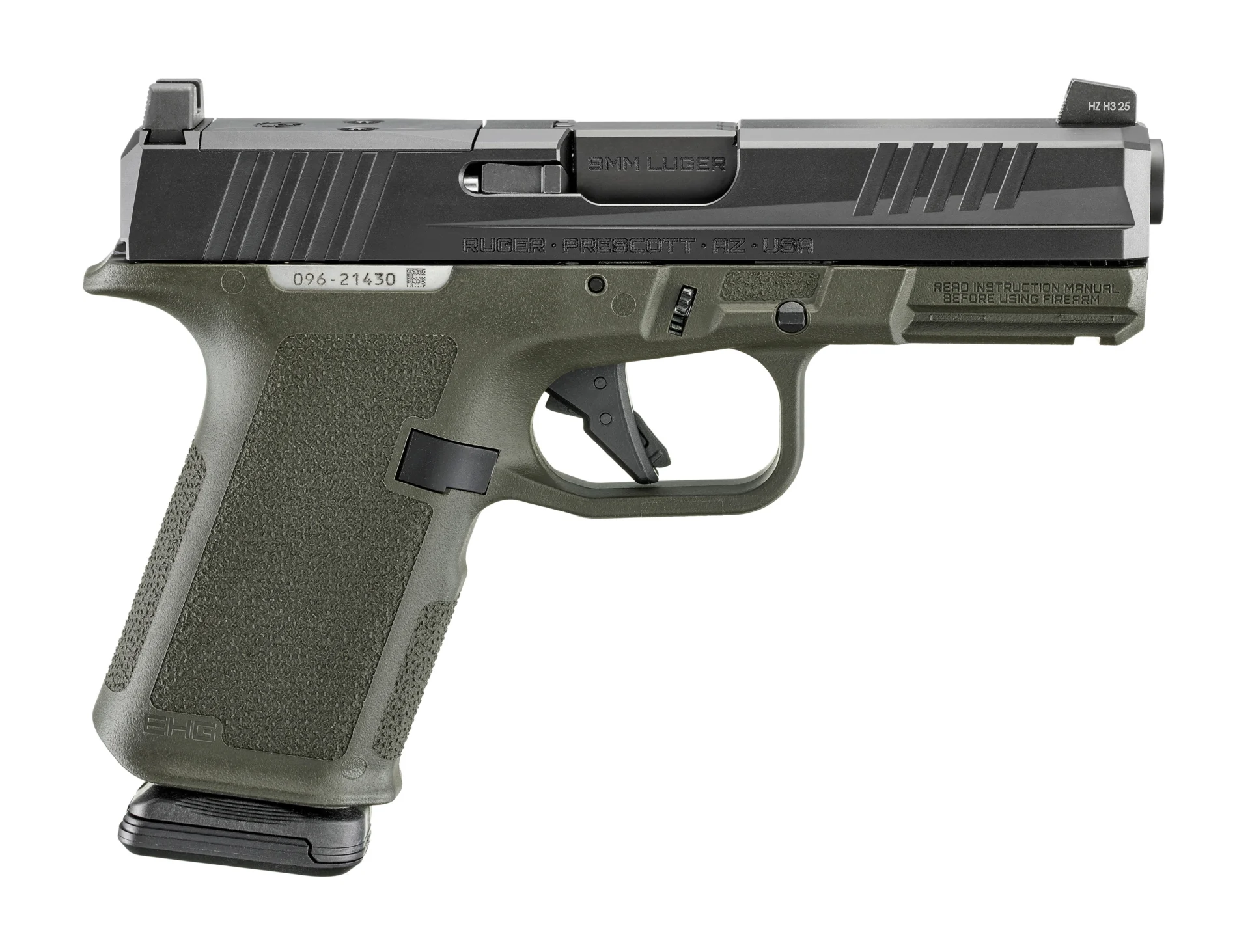 RUGER RXM 9MM BLK/ODG 15+1 4" AS