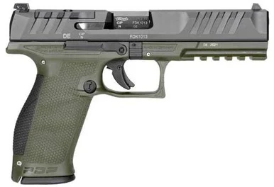 Walther 2858363 PDP OR FS 9mm 4.5" 18+1 Green/Black