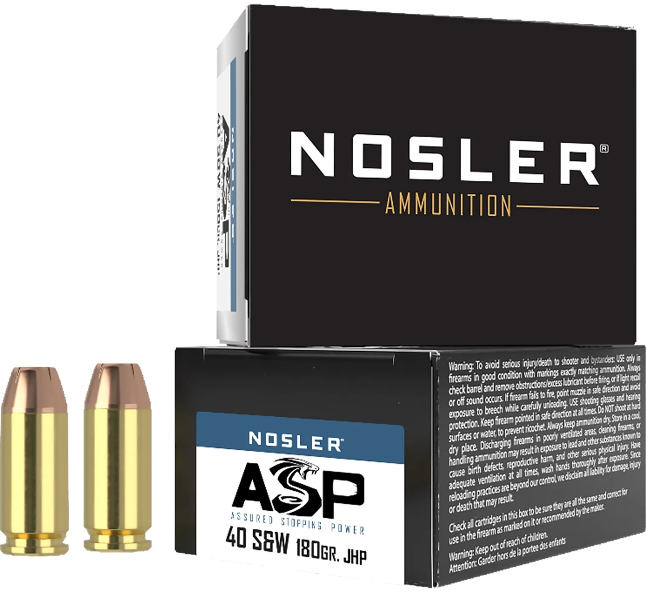 NOS 40SW 180GR ASP JHP 20RD
