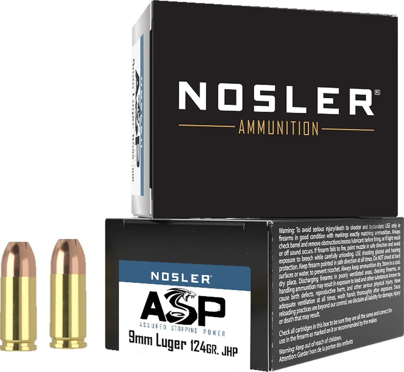 NOS 9MM 124GR ASP JHP 20RD