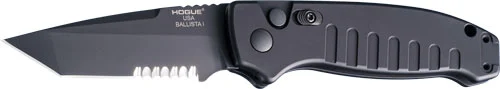 HOGUE BALLISTA-I BUTTON AUTO - TANTO PRT. SERRATED MATTE BLK