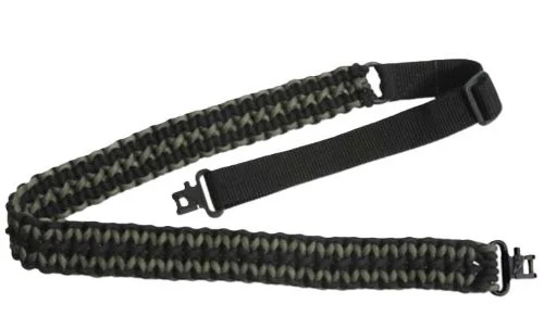 TOC PARACORD RIFLE SLING WITH - SWIVEL BLACK/GRAY