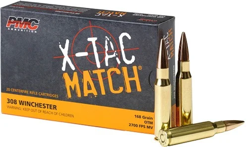 PMC 308 WIN 168GR OTM - 20RD 40BX/CS