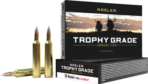 NOSLER TROPHY GRADE 26 NOSLER - 140GR ACCUBOND 20RD 10BX/CS - Image 2