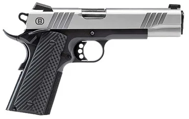 Bersa B19117050SBBK B1911 .45 ACP 5" 8+1 Stainless/Black/VZ Grips