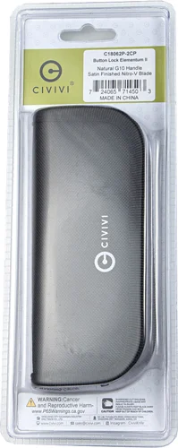 CIVIVI KNIFE ELEMENTUM II 2.96 - " NATURAL G10/SATIN CLAM PACK - Image 6