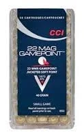 CCI 0022 22Win Mag 40GR Gamepoint JSP 50 rounds