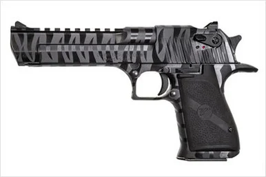 Magnum Research DE50BTS Desert Eagle Mark XIX 50 AE 6" 7+1 Black Tiger Stripe