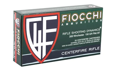 FIOCCHI 308WIN 150GR FMJBT 20/200 - Image 2