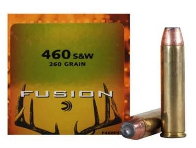 Federal 460 S&W Ammunition Fusion F460FS1 260 Grain Jacketed Hollow Point 20 rounds