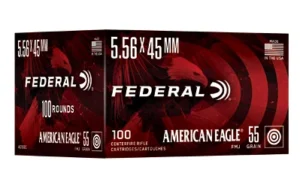 FED AM EAGLE 5.56 55GR FMJ 100/500