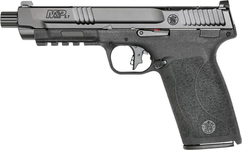 S&W M&P 5.7 NO THUMB SAFETY 5" - 2-22 RD MAGS OPTIC CUT BLACK