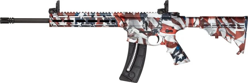 S&W M&P15-22 SPORT 22LR FLAG - 16.5" 25-SH 6-POS STOCK RWB - Image 2