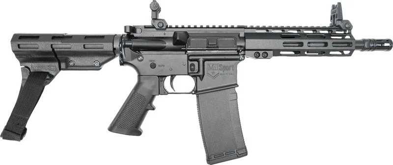 ATI MILSPORT PISTOL 300AAC - 30RD 8.5" A2 PISTOL GRIP BRACE