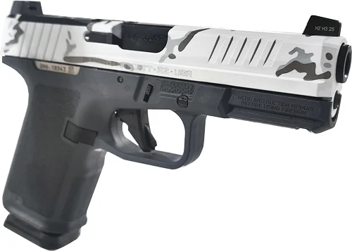 RUGER RXM 9MM LUGER 4" ADJ - 15-SHOT WHITE CAMO SLIDE - Image 4