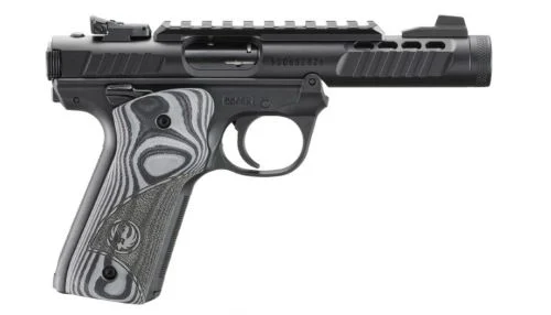 RUGER MARK IV 22/45 LITE 22LR - 4.4" AS BLACK G10 GRIPS