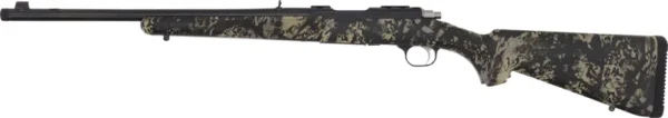 RUGER 77/357 357 MAGNUM - BLUE CAMO W/RINGS THREADED