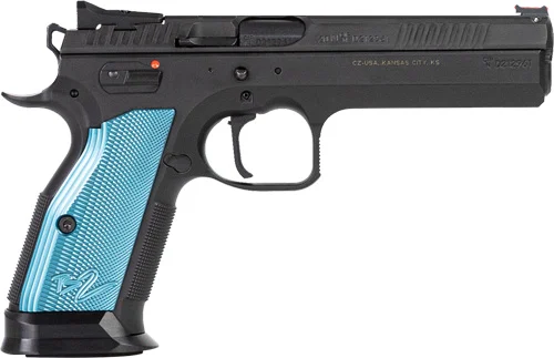 CZ TS2 SA 40SW FS 17RD - BLACK POLYCOAT BLUE GRIP - Image 2