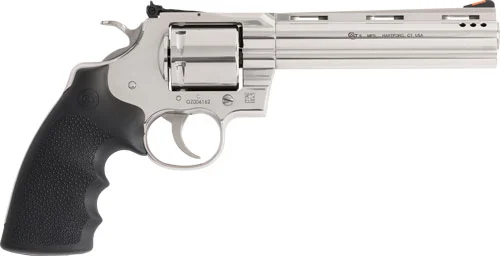 COLT GRIZZLY 357MAG 6" 6RD - POLISHED STAINLESS HOGUE GRIPS
