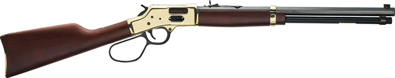 HENRY H6 BIG BOY BRASS 45LC - SIDE GATE 20" LARGE LOOP WLNT