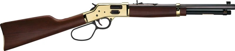 HENRY H6 BIG BOY BRASS 45LC - SIDE GATE 16.5" OCTAGON WALNUT