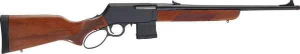 HENRY H23 LASR SUPREME 223REM - 18" THREADED BLUED WALNUT