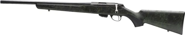 TIKKA T1X LEFT HAND 17HMR 16" - THREADED BLUED/ROUGHTECH EMRLD