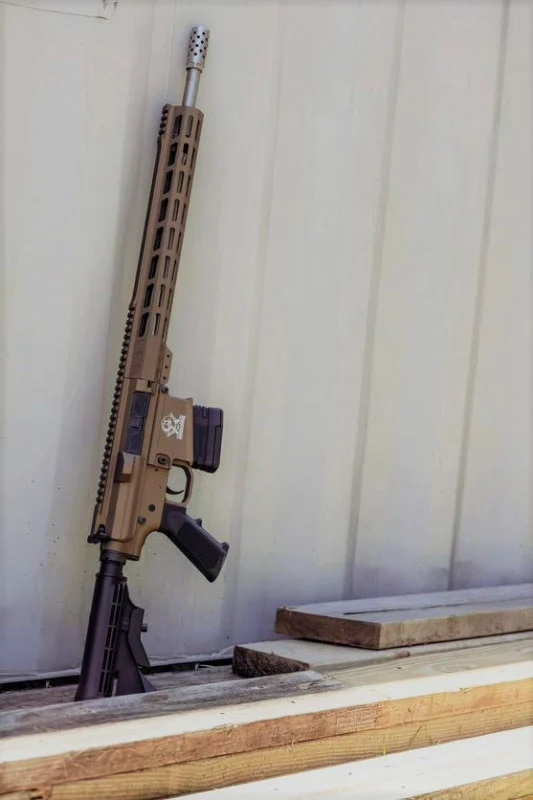 GLFA AR10 RIFLE 308 WIN - 18" S/S BBL 10-SHOT BRONZE - Image 3