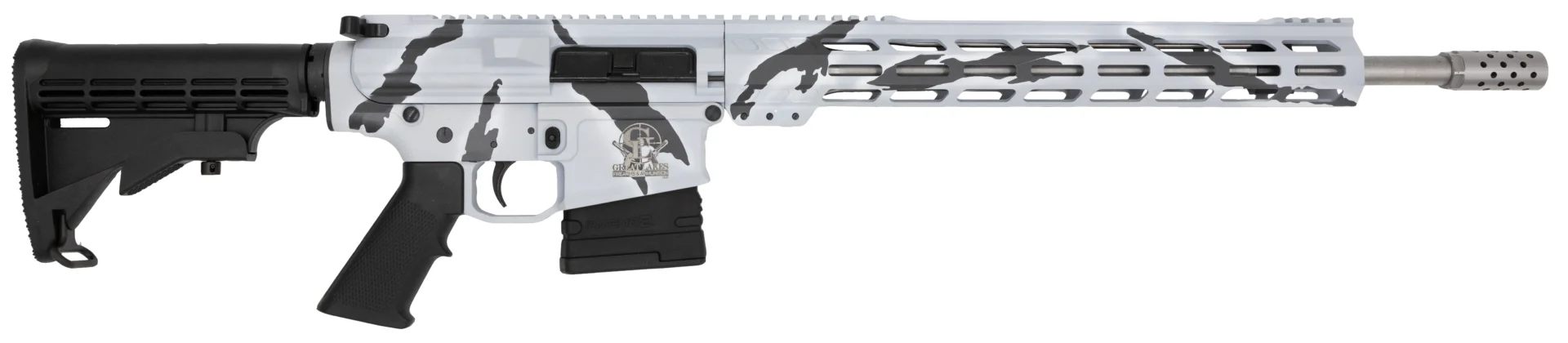 GLFA AR-10 308WIN 18 PURSUIT SNOW CAMO/SS 10R