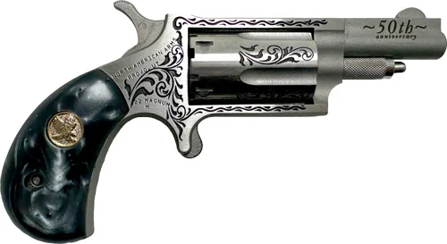NAA MINI-REVOLVR 22WMR 1-5/8" - S/S MATTE BLACK PEARL 50 ANNIV
