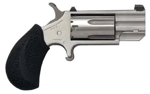 NAA "PUG" MINI-REVOLVER 22WMR - 1"HB TRITIUM FNS S/S BLACK SYN