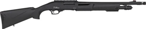 IVER JOHNSON PUMP 12GA 3" 18" - MUZZLE BRAKE BLUED SYNTHETIC