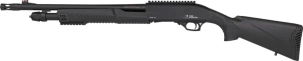 IVER JOHNSON PUMP 12GA 3" 18" - MUZZLE BRAKE BLUED SYNTHETIC