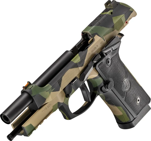 BERETTA 92XI SAO FS 9MM 4.7" - 10RD SPLINTER CAMO 2 MAGS - Image 2