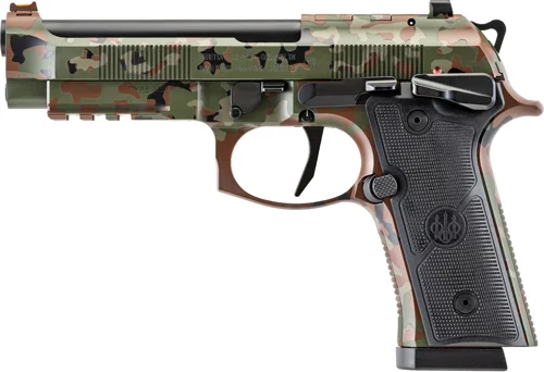 BERETTA 92XI SAO FS 9MM 4.7" - 15RD FLECTARN CAMO 2 MAGS - Image 2