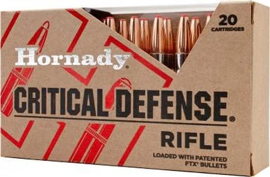 Hornady 223 Rem Critical Defense Ammunition H80270 55 gr FTX 20 rounds