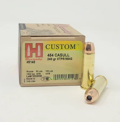 Hornady Custom 454 Casull H9148 240gr XTP JHP 20 rounds