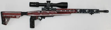 Howa HCRA70220USAMDT M1500 Mini Chassis .223 Rem 20" 10+1 USA Flag Cerakote W/ 4-16x50 Scope, 2 Grips, Bipod