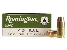 Remington 40 S&W L40SW3 180gr FMJ 50 rounds