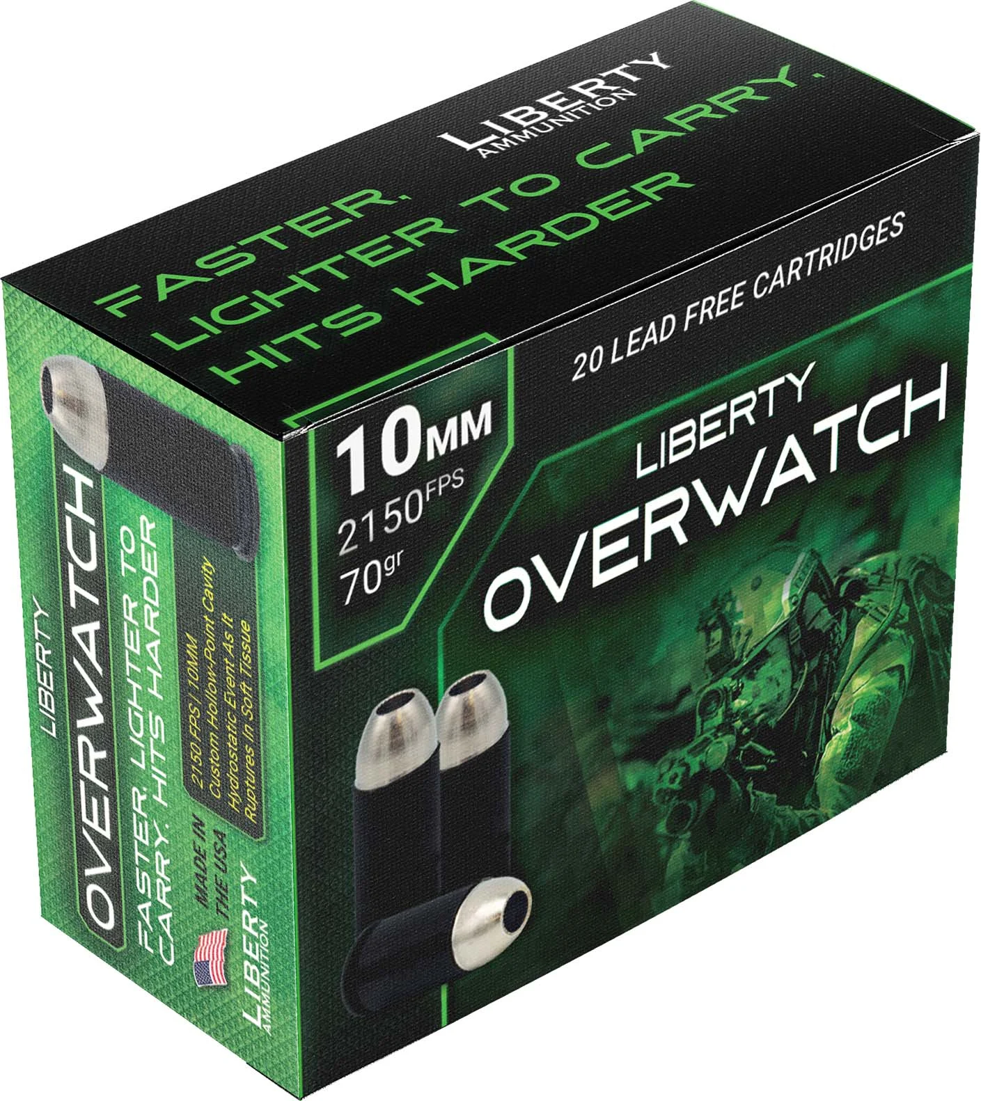 LIB 10MM 70GR OVERWTCH HP 20RD