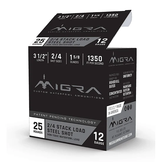 MIGRA STAXD STEEL 12GA 3.5 1-3/8OZ #2-4 25/10