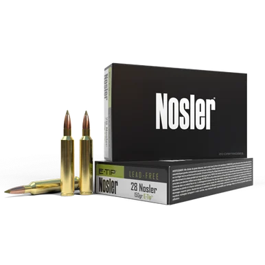 Nosler 28 Nosler Ammunition 40039 150 Grain E-Tip 20 Rounds