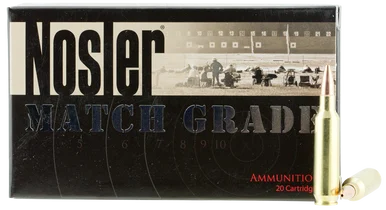 Nosler 22 Nosler Ammunition Match Grade 60016 77 Grain Custom Competition 20 Rounds