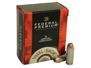 Federal 10mm Auto Ammunition Vital-Shok P10T1 180 Grain Trophy Bonded Jacketed Soft Point 20 rounds