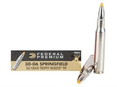 Federal 30-06 Ammunition Vital-Shok P3006TT2 165 Grain Trophy Bonded Top 20 rounds