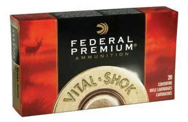 Federal 300 Win Mag Ammunition Vital-Shok P300WTT2 165 Grain Trophy Bonded Tip 20 Rounds