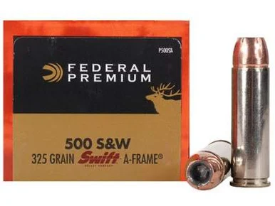 Federal 500 S&W Magnum Ammunition Vital-Shok P500SA 325 Grain Swift A-Frame Hollow Point 20 rounds